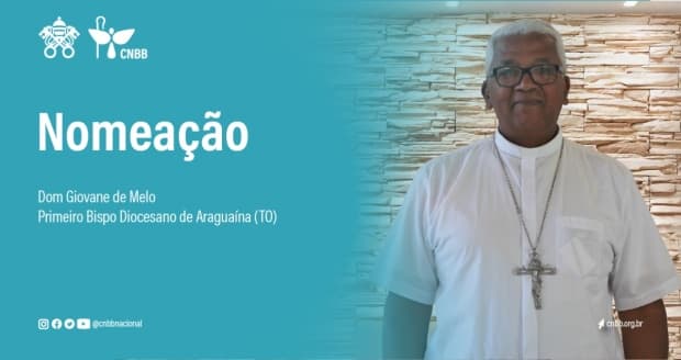 Papa erige a diocese de Araguaína, no Estado do Tocantins, e nomeia dom Giovane de Melo como primeiro bispo