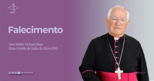 Morre dom Walter Michael Ebejer, bispo emérito de União da Vitória (PR)