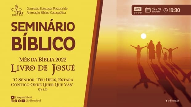 Mês da Bíblia: seminário bíblico nacional aprofunda Livro de Josué; acompanhe as lives