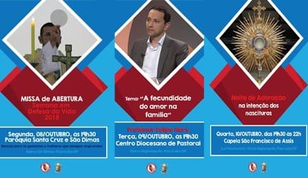 Diocese promoverá 5ª Semana em Defesa da Vida de 8 a 14 de outubro