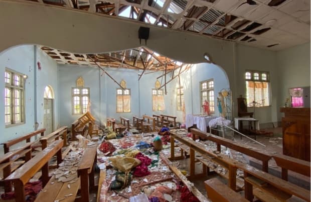 Myanmar: Cardeal condena ataque militar contra uma igreja e alerta "para tragédia humana"