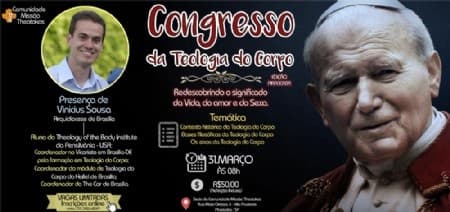 Comunidade Missão Theotokos realizará Congresso da Teologia do Corpo