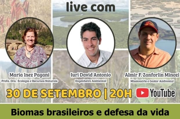 Equipe diocesana da CF promove live "Biomas brasileiros e defesa da Vida"