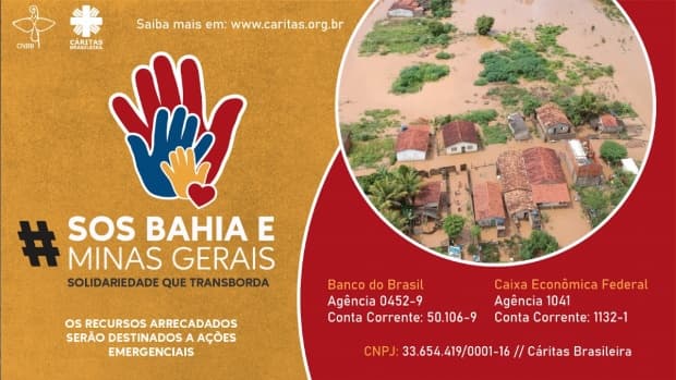 CNBB e Cáritas Brasileira firmam parceria com União Europeia para apoio às famílias da Bahia e Minas