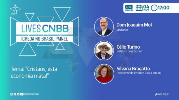 Alerta do Papa sobre a economia é tema de reflexão em live nesta quinta-feira (4)