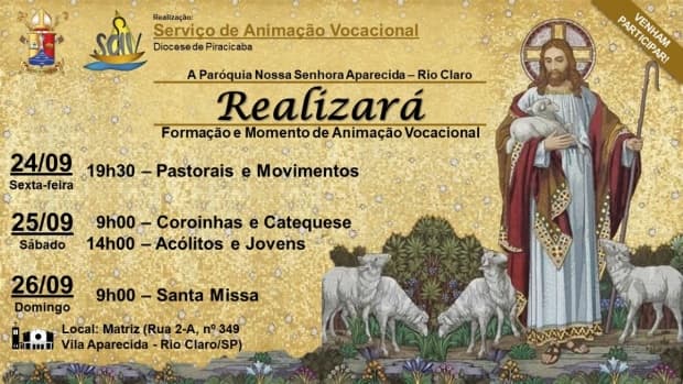 SAV realiza formação e momento de animação vocacional em Rio Claro