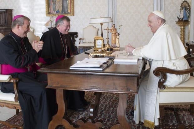 Vice-presidentes da CNBB se encontram com o Papa Francisco no Vaticano
