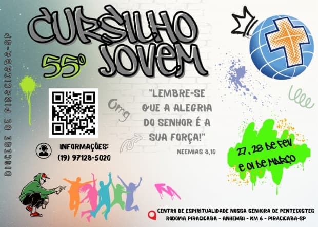 55º Cursilho Jovem será no Centro de Espiritualidade Nossa Senhora de Pentecostes, em Piracicaba