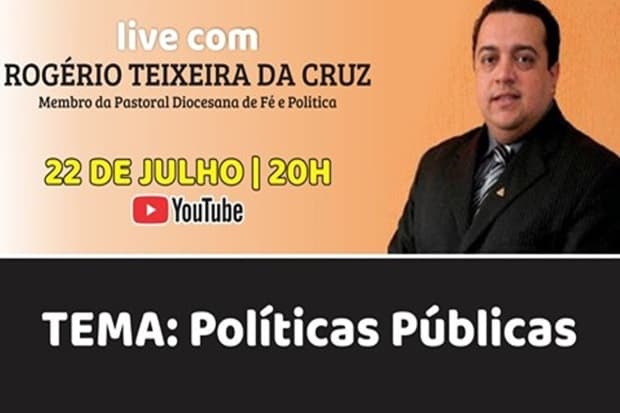 Participe de live hoje sobre Políticas Públicas