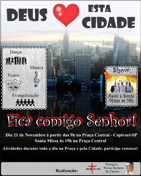 Jovens de Capivari realizam o "3º Deus ama esta cidade"