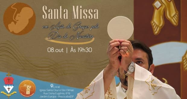 Santa Missa pelo Dia do Nascituro é celebrada na Paróquia Santa Cruz e São Dimas, em Piracicaba