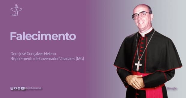 Faleceu dom José Gonçalves Heleno, bispo emérito da diocese de Governador Valadares
