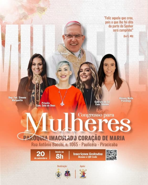 Paróquia Imaculado Coração de Maria recebe Congresso para Mulheres em setembro