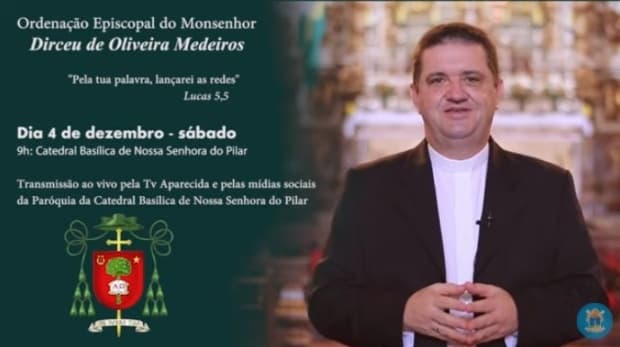 Monsenhor Dirceu de Oliveira Medeiros, ex-subsecretário adjunto geral da CNBB, será ordenado bispo