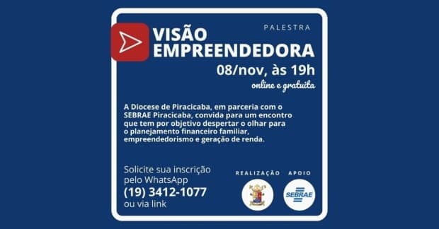 Parceria entre Sebrae-SP e Diocese leva capacitação em empreendedorismo para 15 cidades da região
