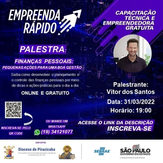 Sebrae-SP e Diocese de Piracicaba realizam nova capacitação empreendedora para 15 municípios da região