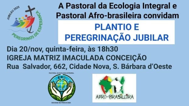 Pastorais realizam Plantio e Peregrinação Jubilar em Santa Bárbara d'Oeste