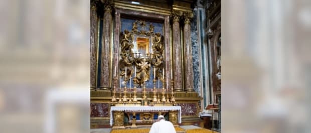 Na Basílica de Santa Maria Maior, Papa agradece a Nossa Senhora pela viagem a Portugal