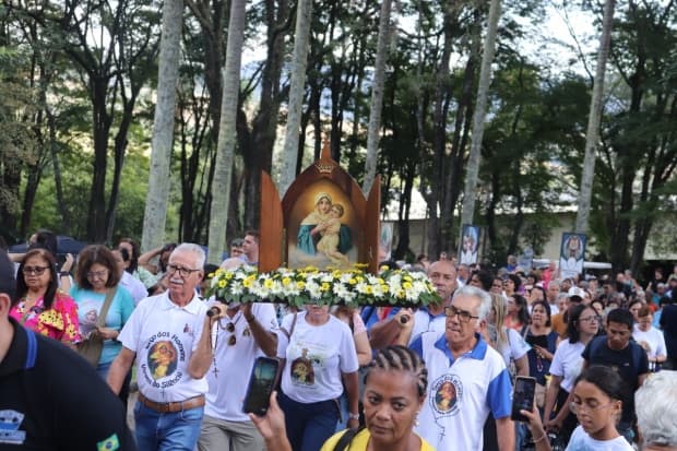 Romaria da Diocese de Piracicaba leva cerca de 2.800 peregrinos no Santuário da Mãe Rainha, em Atibaia